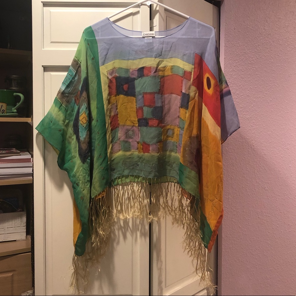 Chico’s rainbow shawl